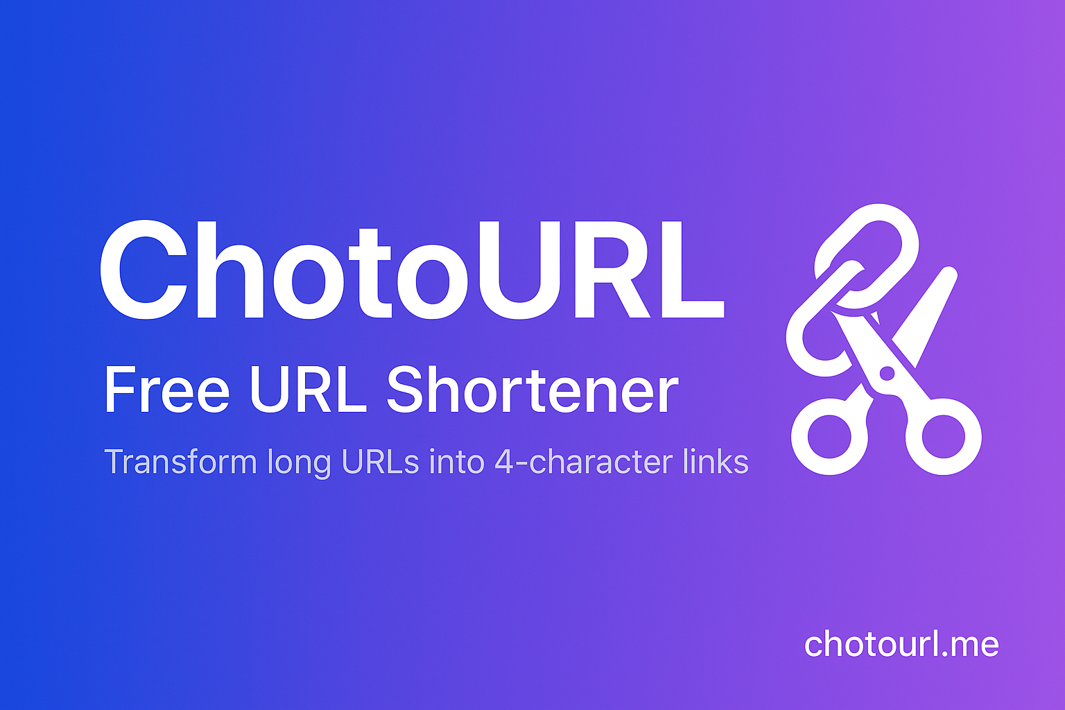Chotourl free url shortener create short links instantly